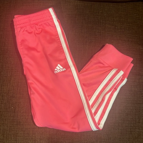 Adidas Girls Pink Hoodie Tracksuit Size 5 - Picture 2 of 5